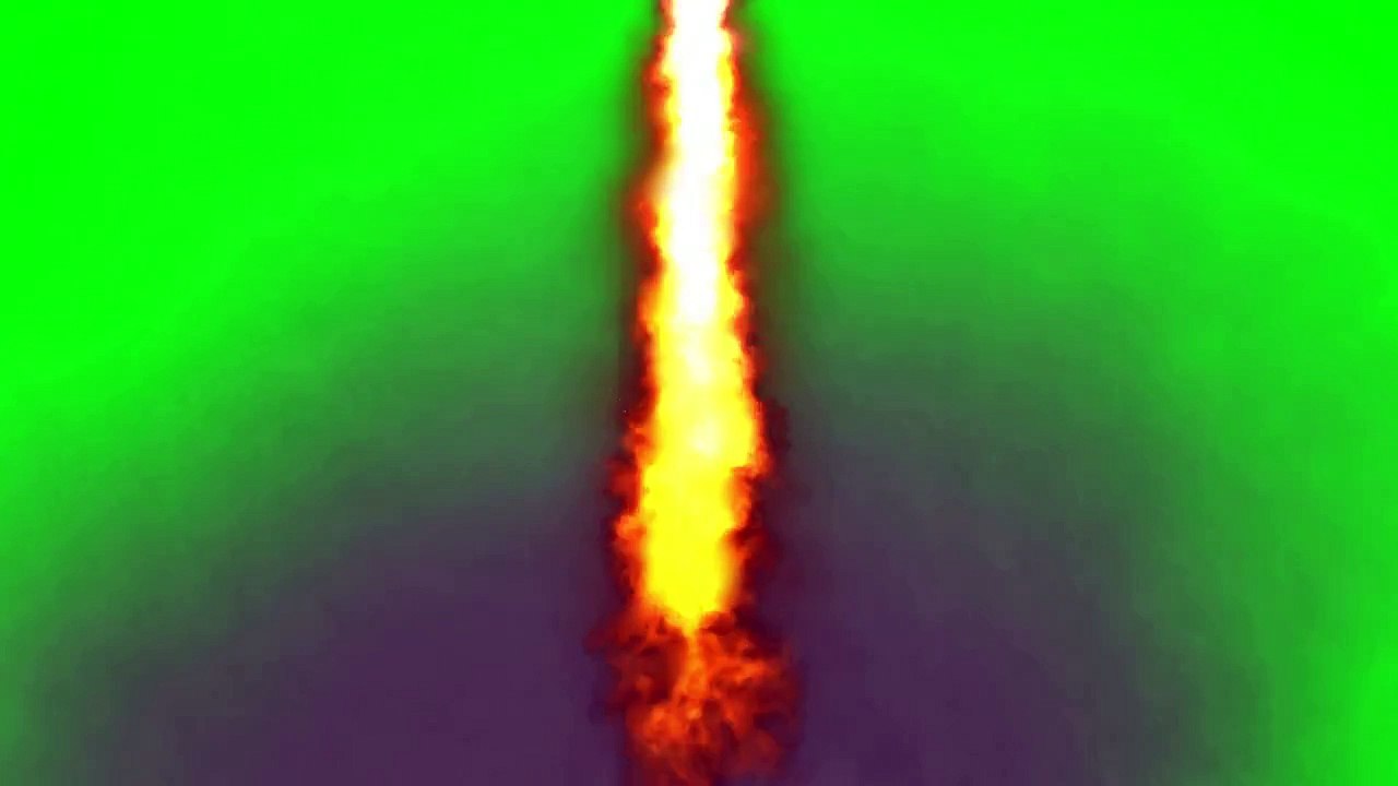 Trident ballistic missile launch with exhaust 3D animated smokev green screen nuclear weapon