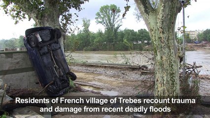 Residents of flooded French village take stock of damage