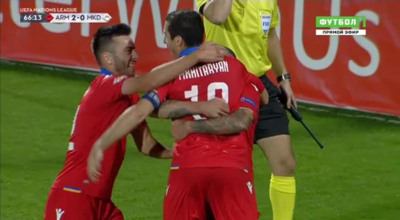 Yura Movsisyan Goal HD -  Armenia 2 - 0	 Macedonia 16.10.2018 HD