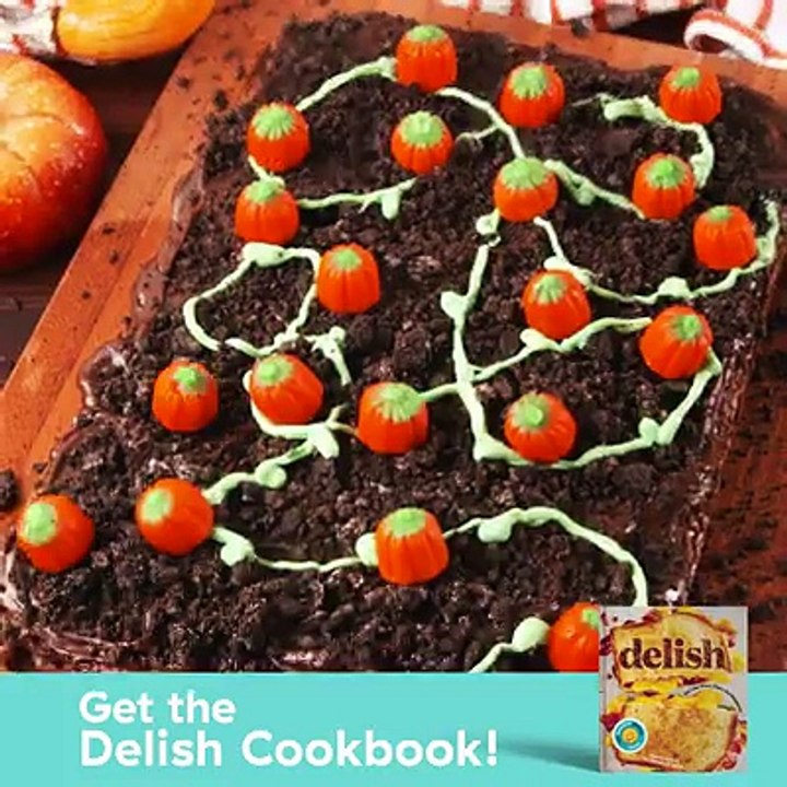These Pumpkin Patch Brownies are the easy fall treat you'll make every single year.Full recipe: