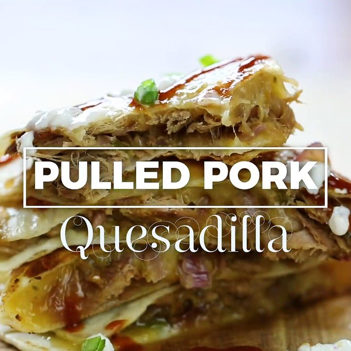 RECIPE➡️  These pulled pork quesadillas will blow your mind!