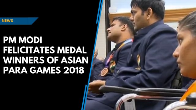 PM Modi felicitates parathelets who won big at Asian Para Games