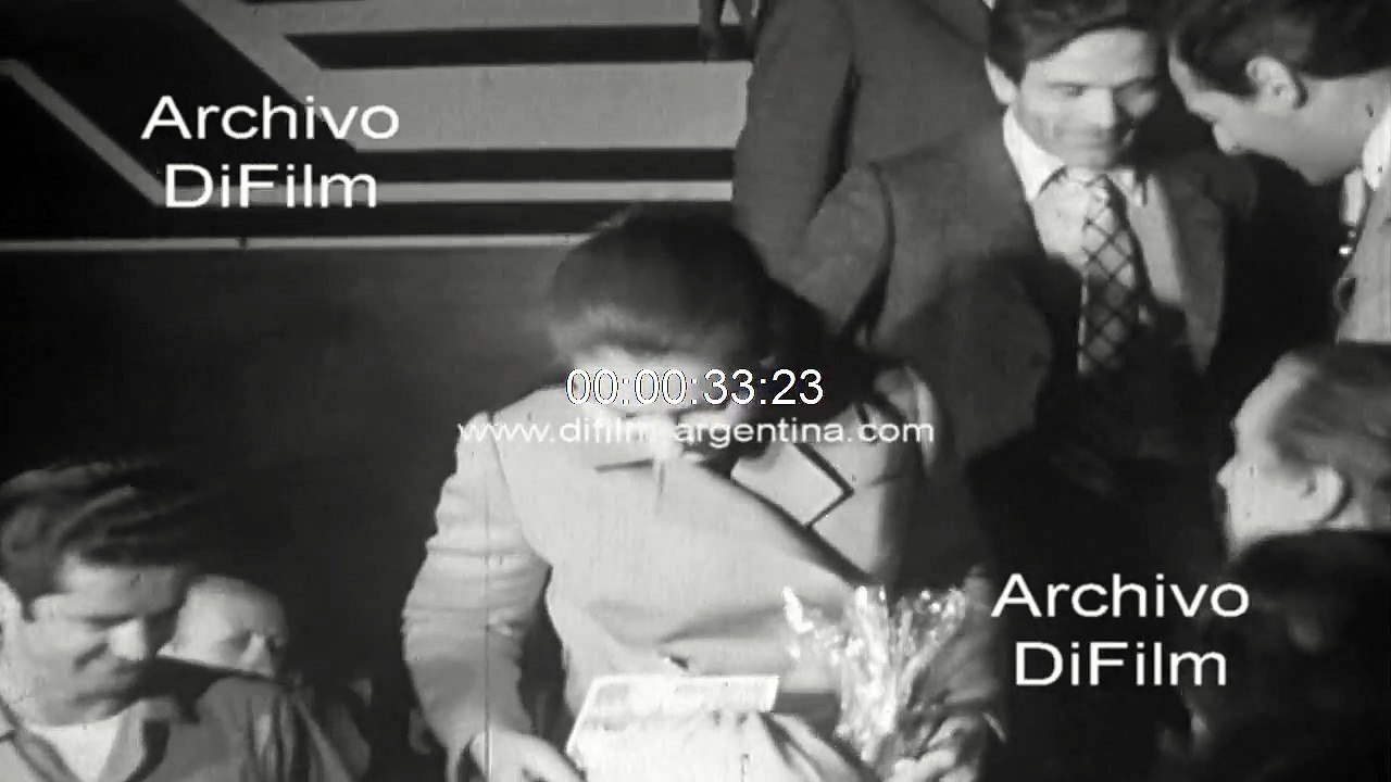 Maria Callas arrives in Buenos Aires with Pier Paolo Pasolini 1970