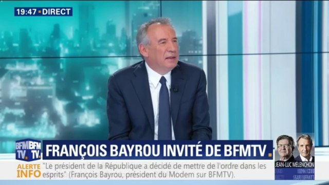 Perquisitions: François Bayrou comprend la colère de Jean-Luc Mélenchon
