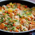 Shrimp Fried Rice (FIRST video in the NEW KITCHEN!!)RECIPE:  Makeup and Hair by: Fancy Pants Hair