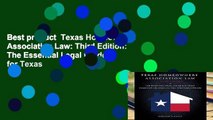 Best product  Texas Homeowners Association Law: Third Edition: The Essential Legal Guide for Texas