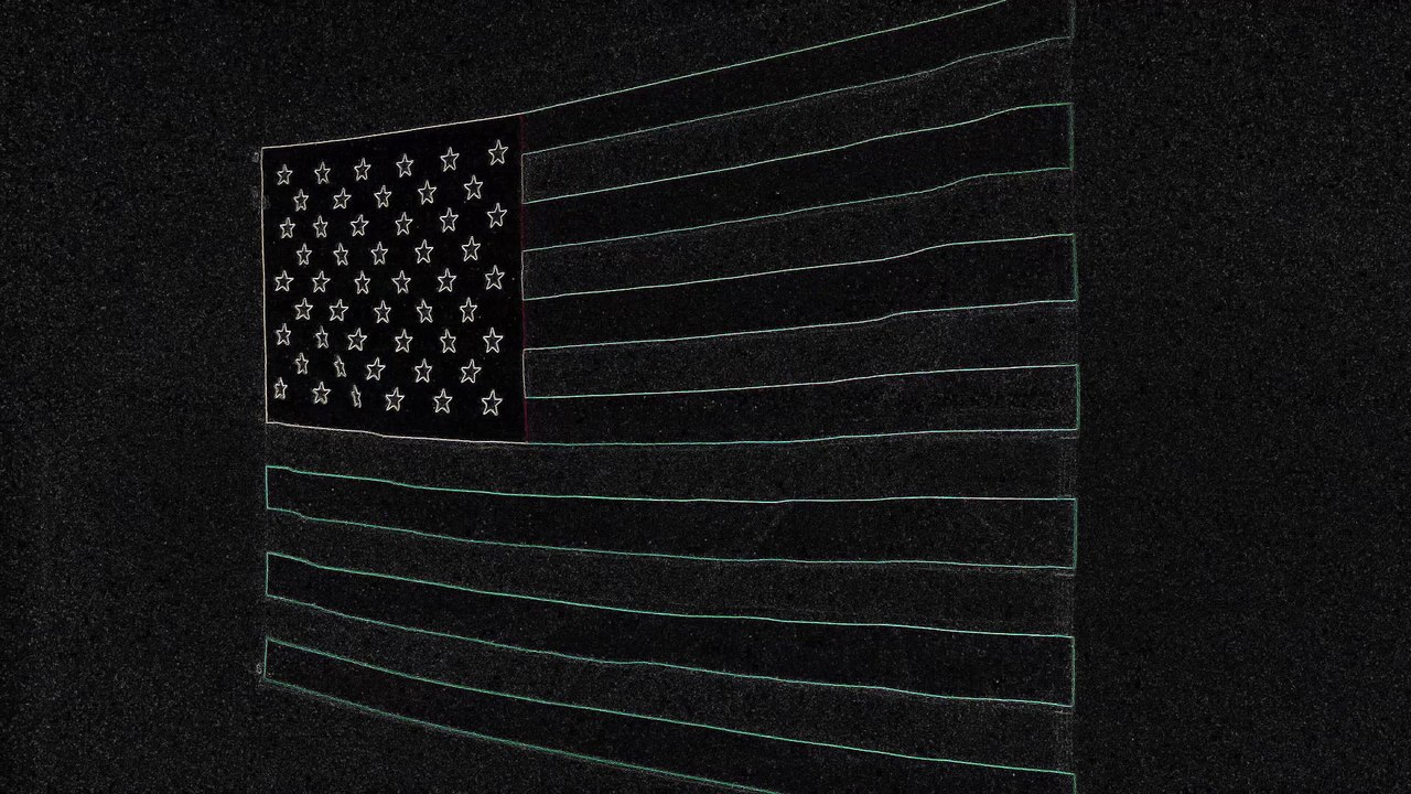 US Flag finding edges, Dark FX