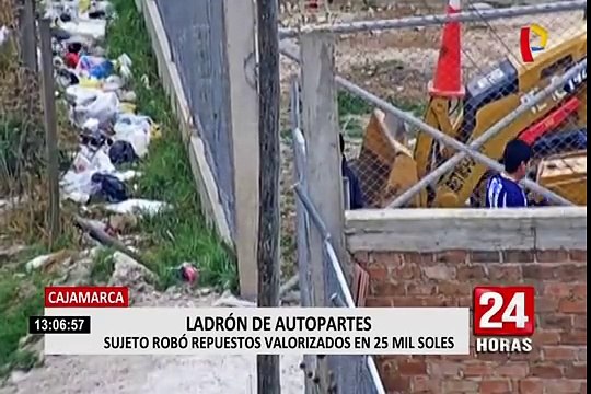 Cajamarca: Agentes Terna logran captura de banda de vendedores de autopartes robadas