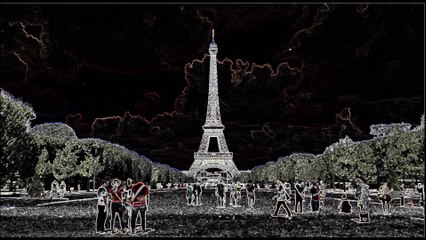 Eifel Tower, Paris, France with Dark Edge FX