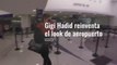gigi hadid reinventa el look de aeropuerto