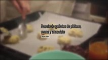 Galletas de chocolate, plátano y avena