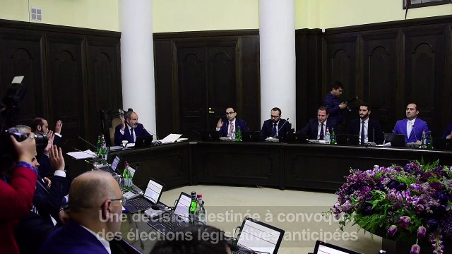 Le Premier ministre arménien Nikol Pachinian démissionne