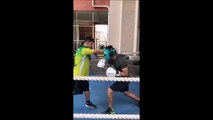 Boxeur à l'entrainement VS boxeur en combat