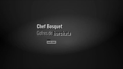 Preparamos unos gofres de horchata con Chef Bosquet