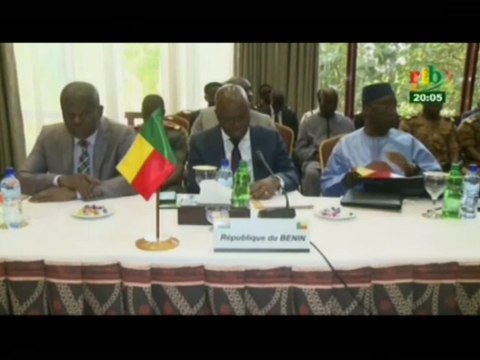 RTB/Ouverture des travaux sur la lutte contre le terroriste des ministres de la défense, de la sécurité et des affaires étrangères du Burkina Faso, du Benin, du Niger et du Togo