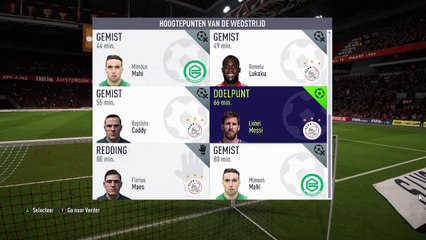 FIFA 18 - MESSI Ajax - beautiful free kick goal