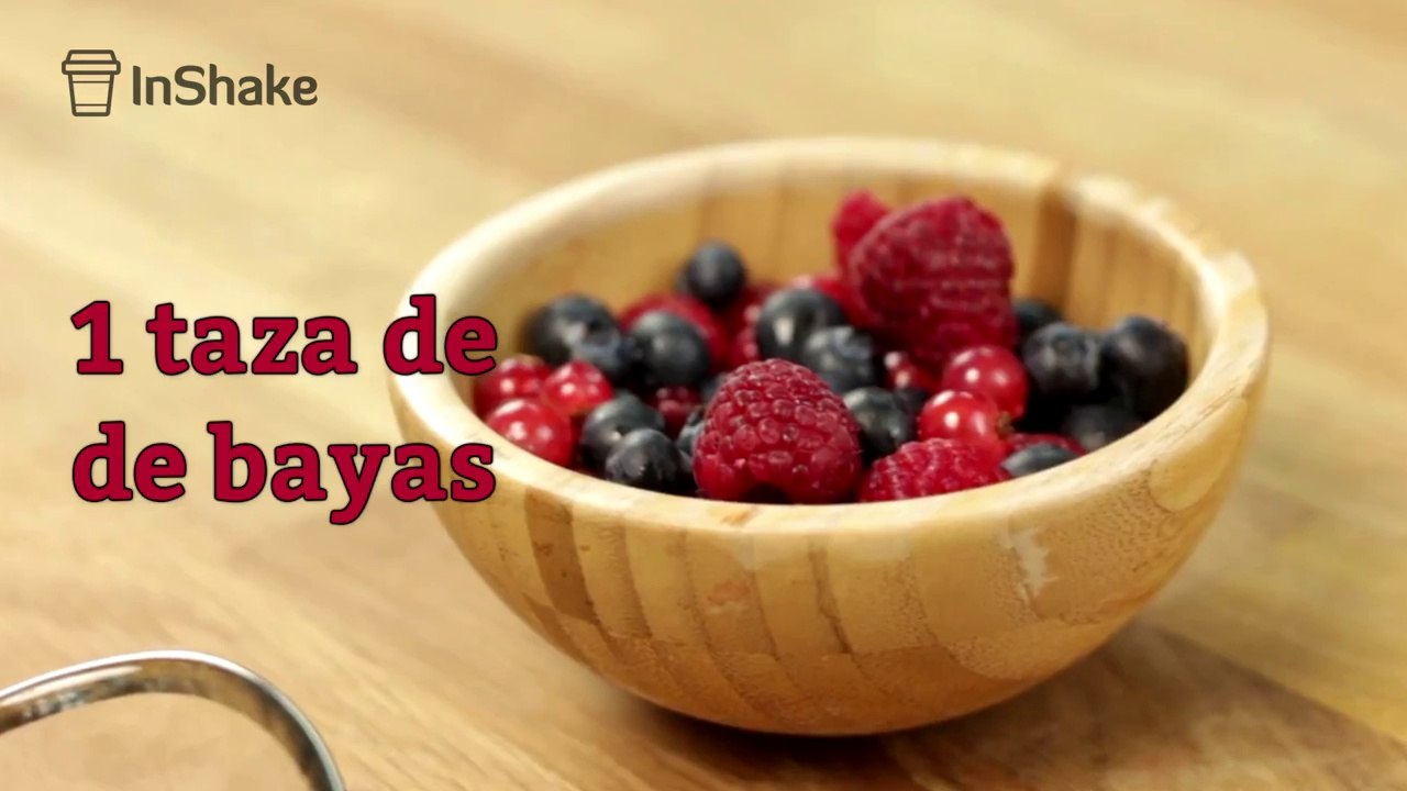 Batido de bayas y lino antioxidante