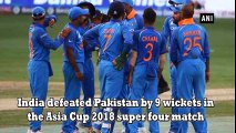 very latest sports news !!Asia Cup 2018_ India beats Pakistan by 9 wickets - #Latest Sports News