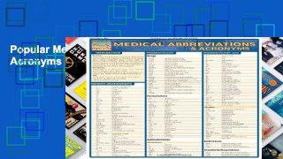 Popular Medical Abbreviations   Acronyms (Quickstudy: Academic)