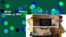 Best product  Voices of Reason, Voices of Insanity: Studies of Verbal Hallucinations