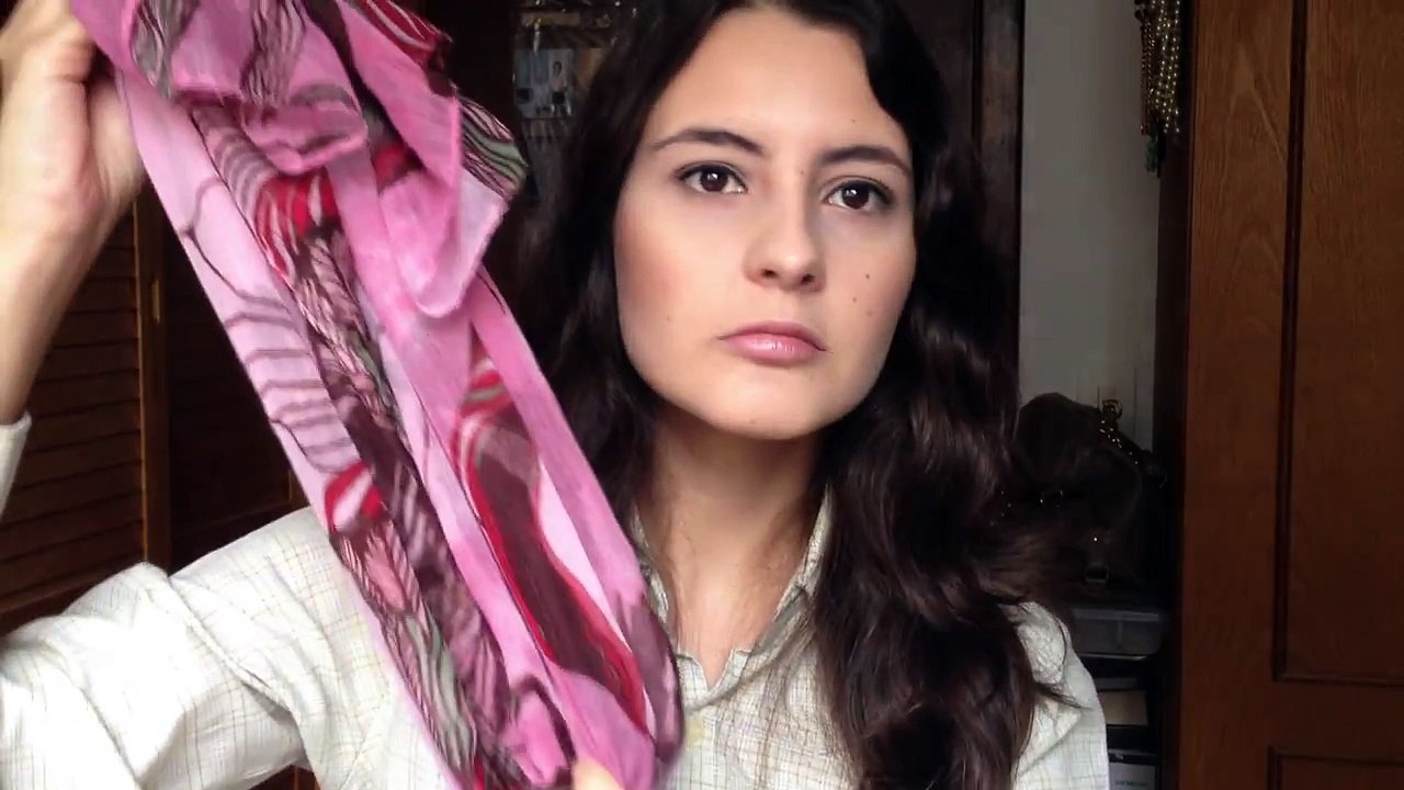 Compra no Ebay ♥ Lenço estampado vermelho