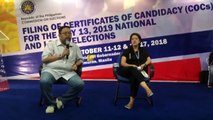 Comelec notes high turn-out of COC filers
