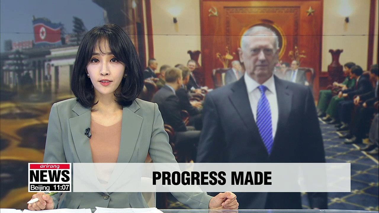 U.S. Defense Secretary Mattis says there is progress in denuclearization talks with N. Korea