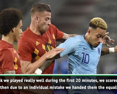 Belgium camp reflects on Dutch draw