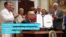 Trump Seeks To Require Drug Prices in TV Ads