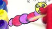 Glitter Caterpillar drawing and coloring for Kids, Toddlers Toy Art