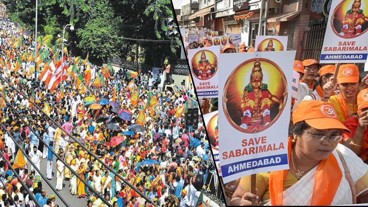 శబరిమల ఆలయం వద్ద ఉద్రిక్తకర పరిస్థితులు
