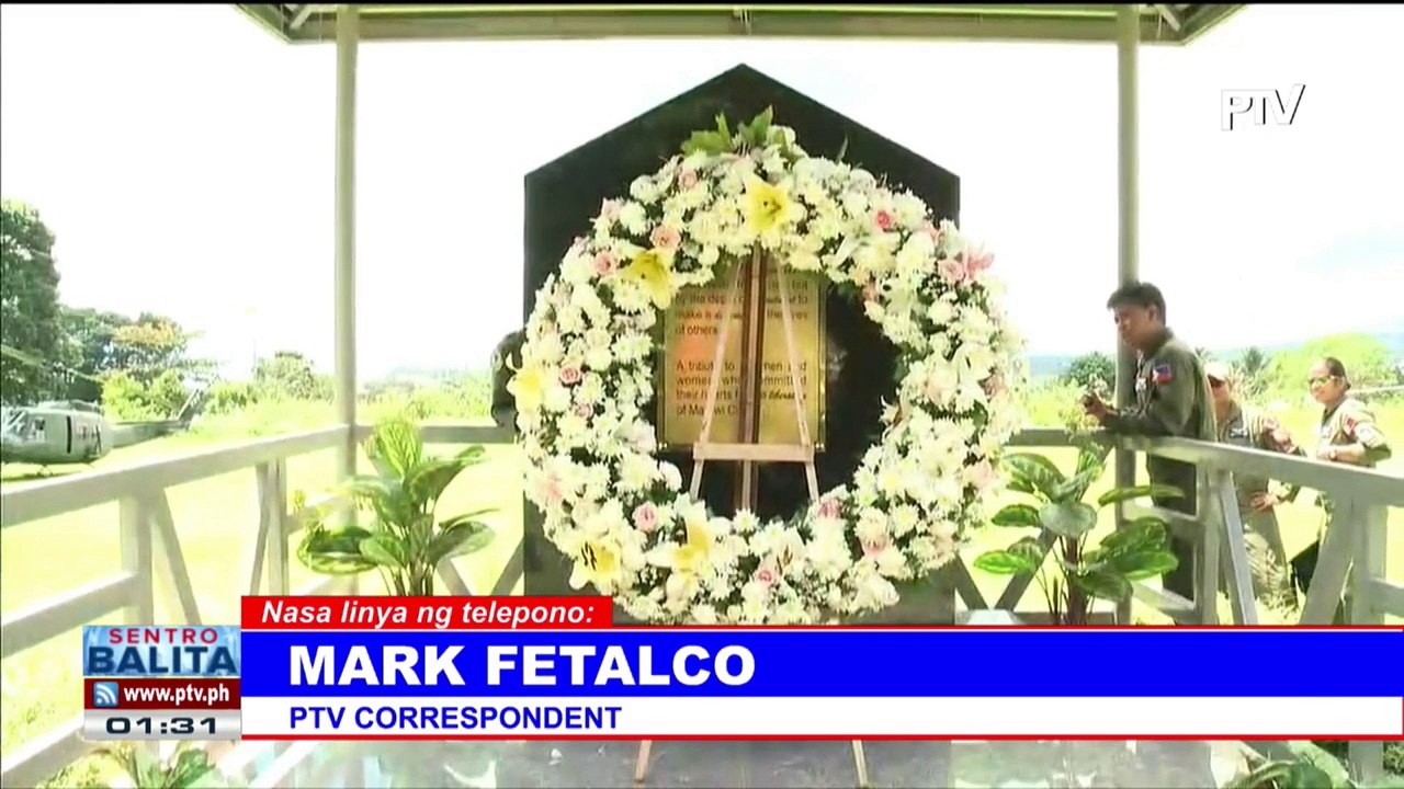 Unang anibersaryo ng paglaya ng Marawi City, ginugunita