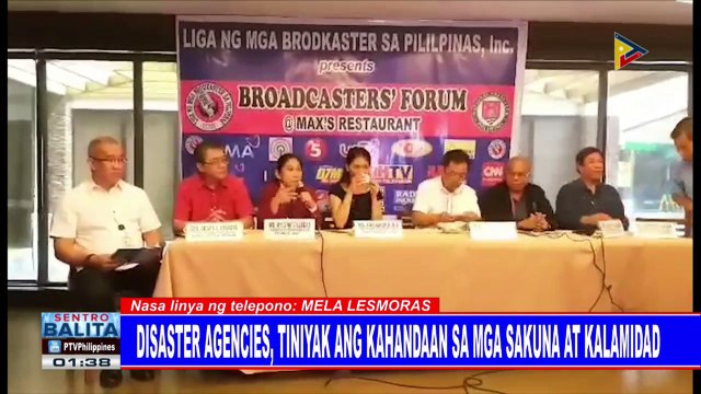 Disaster agencies, tiniyak ang kahandaan sa mga sakuna at kalamidad