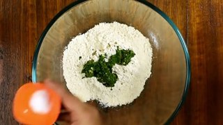 Mint Garlic Paratha recipe - pudina paratha recipe - mint masala paratha recipe