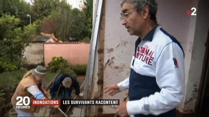 Video herunterladen: Regardez le témoignage de ce survivant après les inondations dans l'Aude - Vidéo