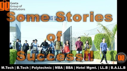 Few words by Arvind Suri for Geeta Engineering College