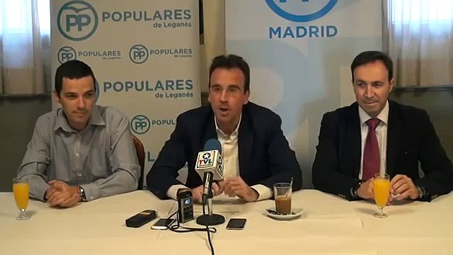 Rueda de prensa del Partido Popular de Leganes del 16 de octubre de 2018
