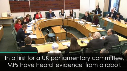 Robot gives testimony to MPs committee in UK first