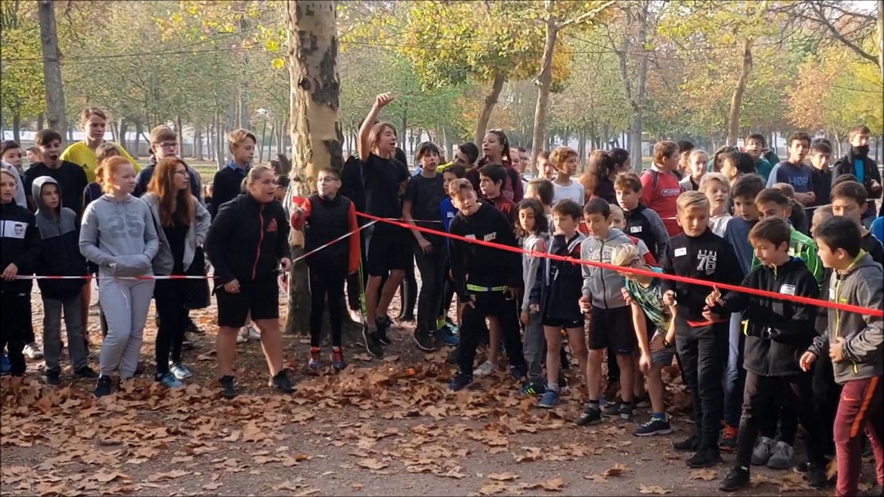 Lunéville Le cross du collège Guérin au parc des Bosquets