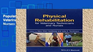 Popular Physical Rehabilitation for Veterinary Technicians and Nurses
