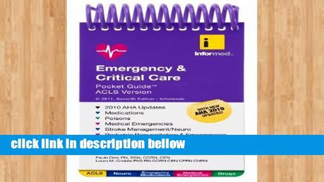 Review Emergency Critical Care Pocket Guide, ACLS Version