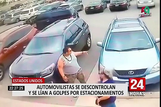 EE.UU: conductores se agarran a golpes y puñetazos por estacionamientos