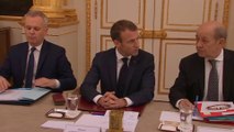 Emmanuel Macron accueille ses nouveaux ministres: 