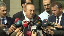 Dışişleri Bakanı Çavuşoğlu:'Yaptırımlar saçma sapan şeylerdi. Artık ilişkilerimizde böyle yaptırım gibi veya diğer konuların olmaması gerektiği konusunda hemfikiriz. Yaptırımlar devam ederken ilişkiler herhangi bir yere gitmez'