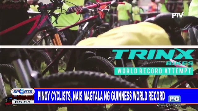 Pinoy cyclists, nais magtala ng Guinness World Record