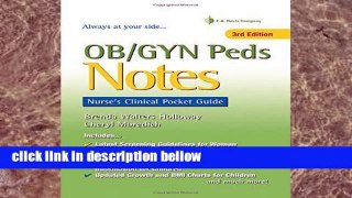 Popular Ob/Gyn Peds Notes 3e