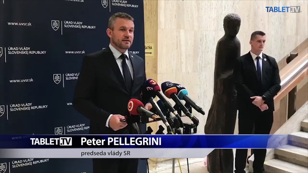 ZÁZNAM: Brífing P. Pellegriniho po rokovaní vlády
