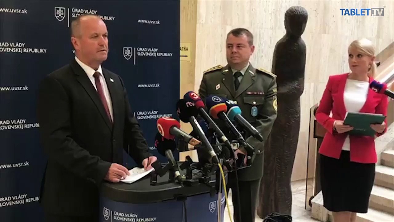 ZÁZNAM: Brífing ministra obrany P. Gajdoša po rokovaní vlády