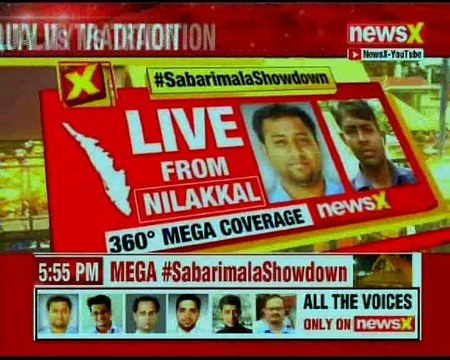 Sabarimala Row: Police lathicharge at protesters; activist Rahul Easwar arrested from Nilakkal