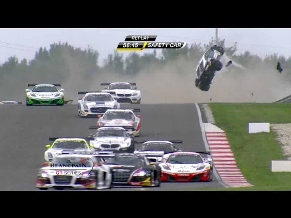 Lamborghini in massive crash at Slovakia Ring Circuit